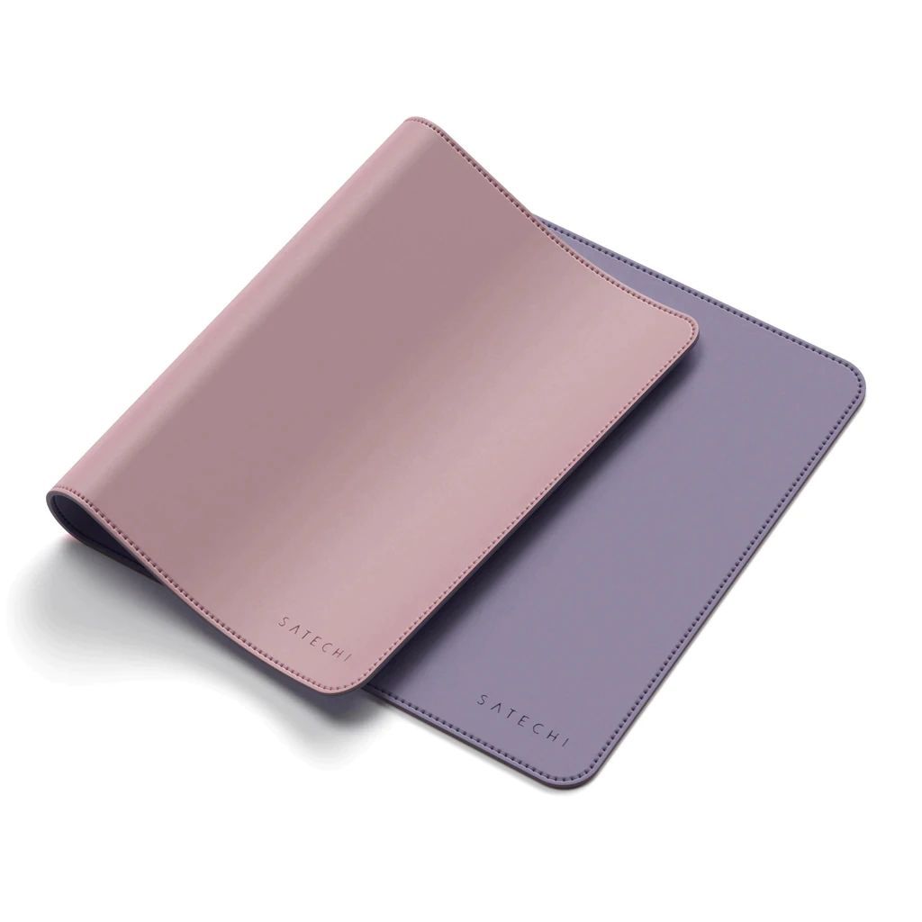 Satechi Dual Sided Eco Leather Deskmate Egérpad Pink/Purple