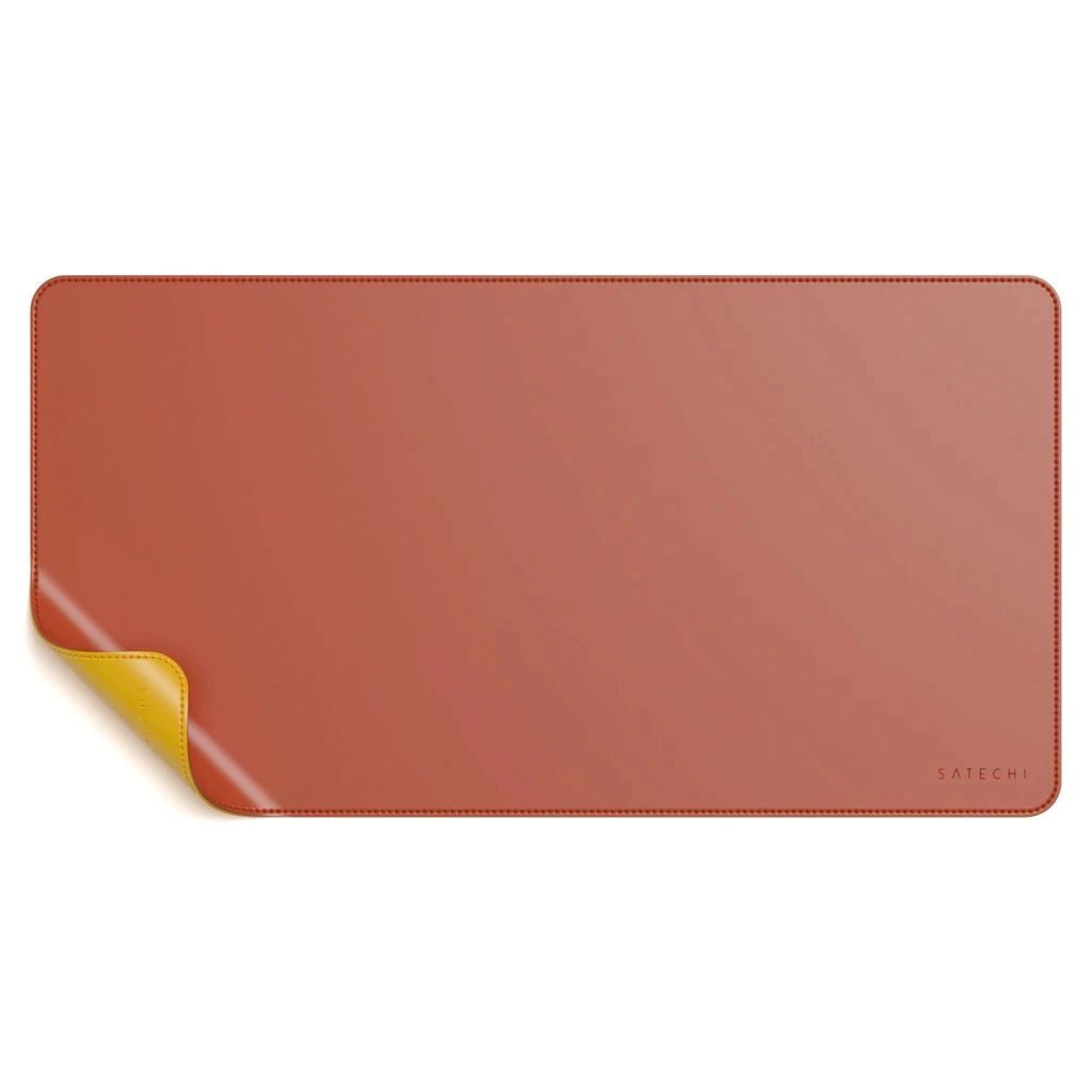 Satechi Dual Sided Eco Leather Deskmate Egérpad Yellow/Orange