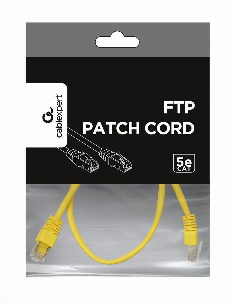 Gembird CAT5e F-UTP Patch Cable 1m Yellow