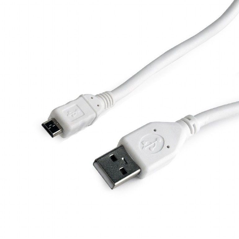 Gembird CCP-MUSB2-AMBM-W micro USB 2.0 cable AM-MBM5P 1m White