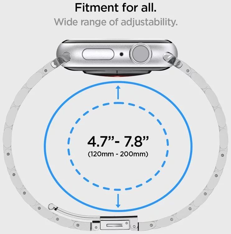 Spigen Shine Fit Apple Watch 41mm/40mm/38mm Silver