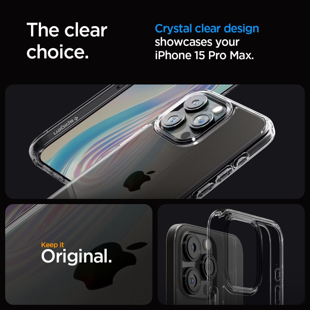 Spigen iPhone 15 Pro Max Case Ultra Hybrid Space Crystal