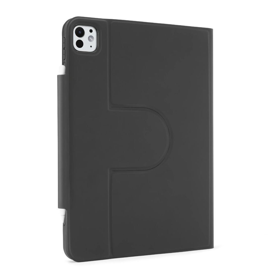 Pipetto Origami No5 Rotating Folio Case iPad Air 13 (2024) Black