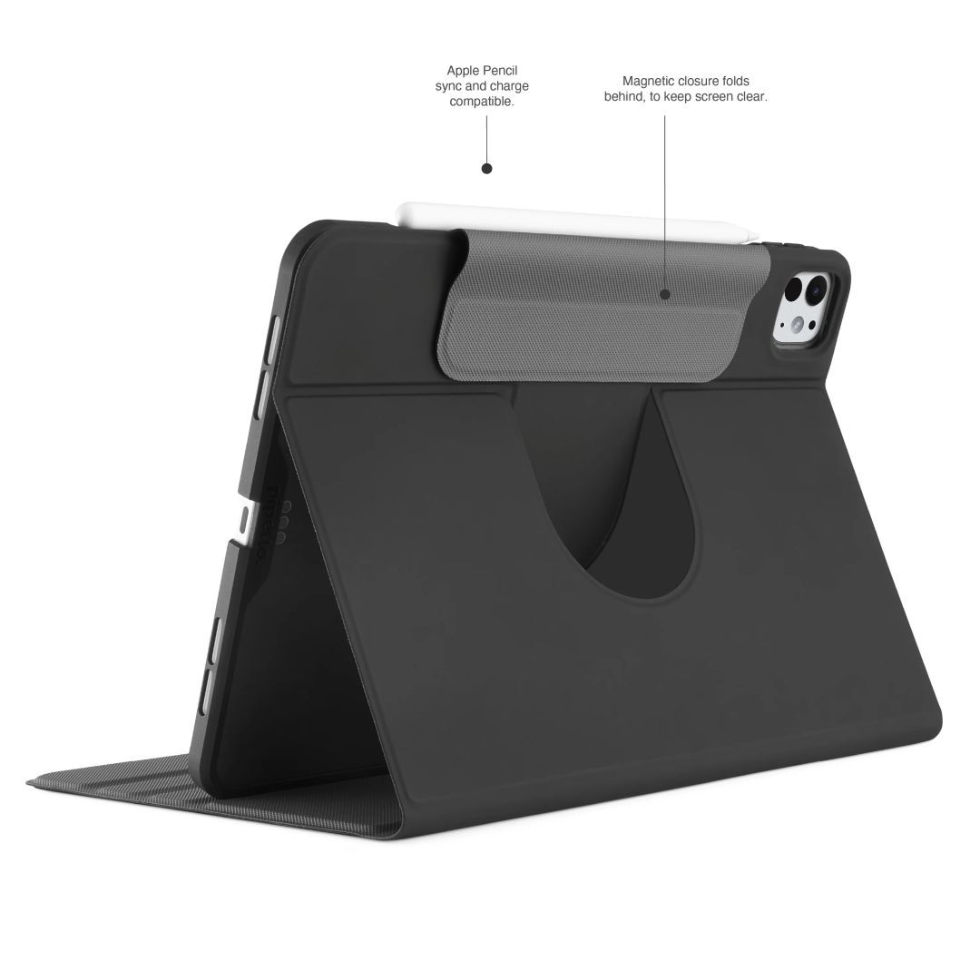 Pipetto Origami No5 Rotating Folio Case iPad Air 13 (2024) Black