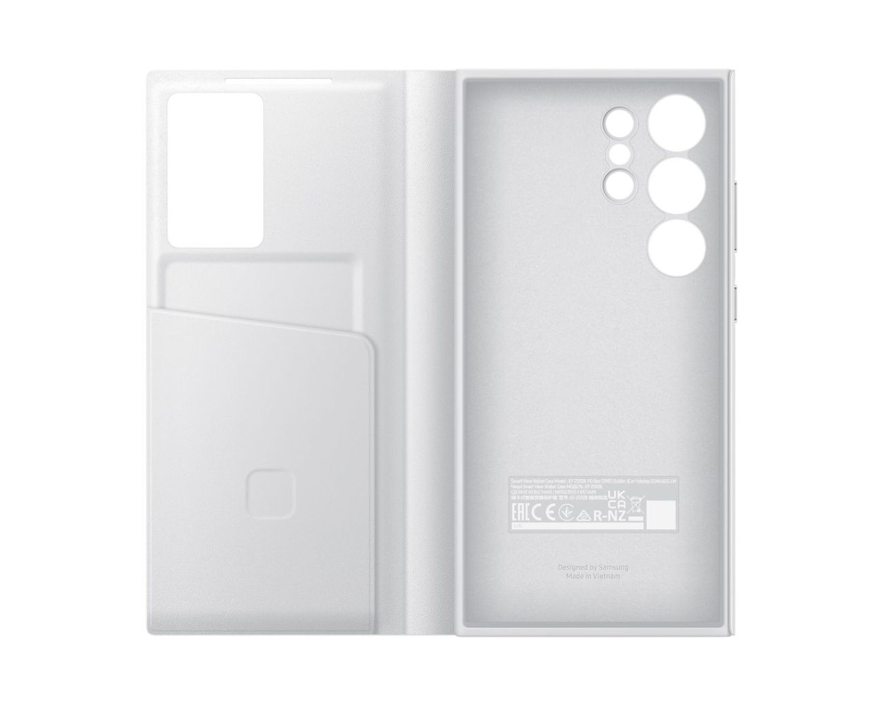 Samsung Galaxy S24 Ultra Smart View Wallet Case White