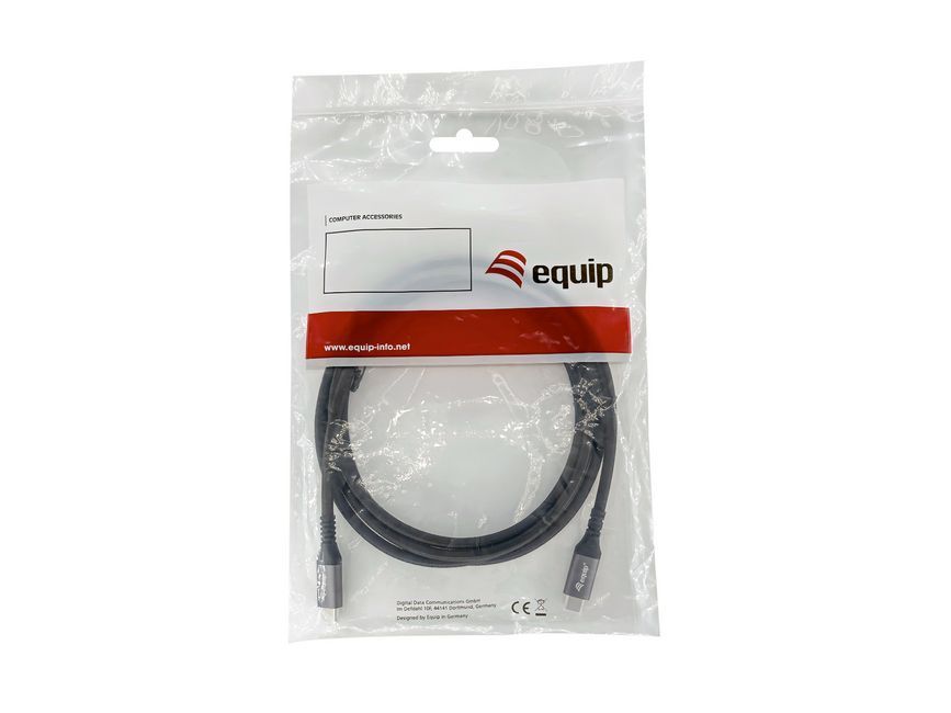 EQuip USB-C 4 Gen3 to USB-C 100W cable 1,2m Black