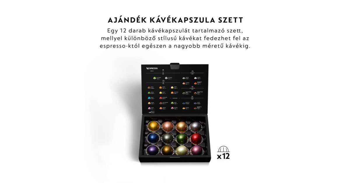 DeLonghi Nespresso Vertuo Next ENV120.BM Kapszulás Kávéfőző Black