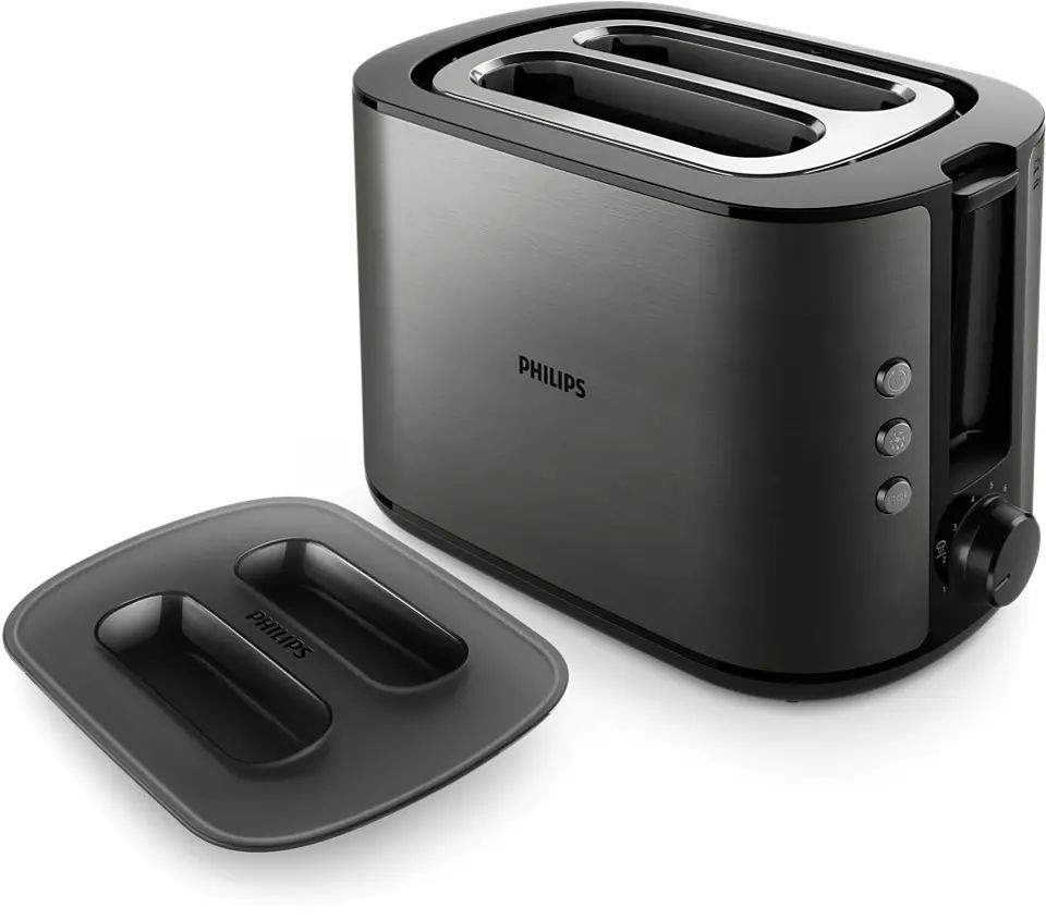 Philips Viva Collection HD2651/80 950W Kenyérpirító Black/Grey