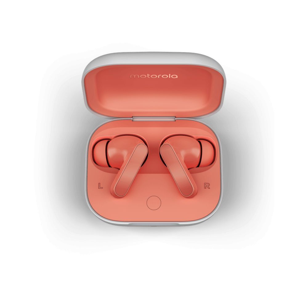 Motorola Moto Buds Bluetooth Headset Peach Pink