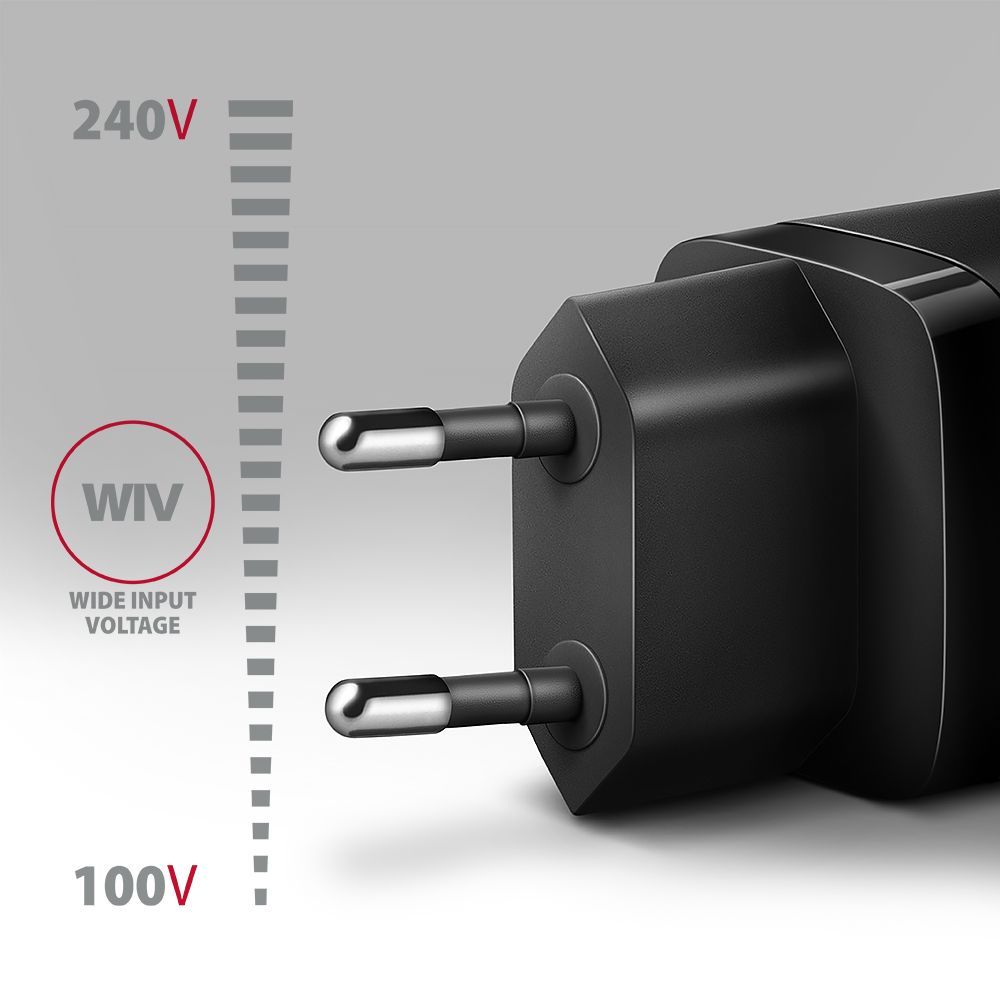 AXAGON ACU-PD30 PD3.0 & QC4+ Wall Charger 30W Black