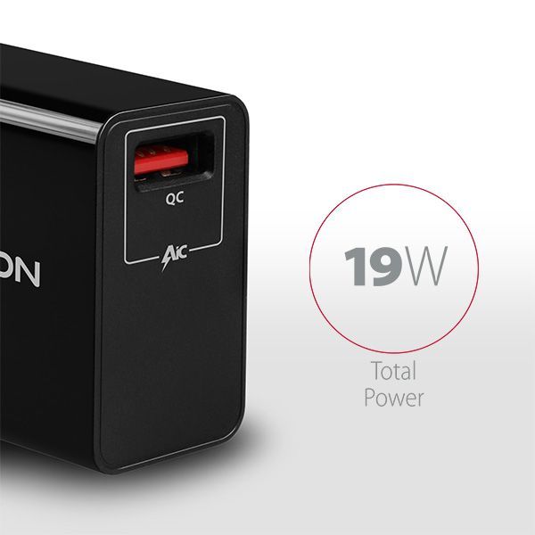 AXAGON ACU-QC19 Wall Charger Quick Charger 3.0 19W Black