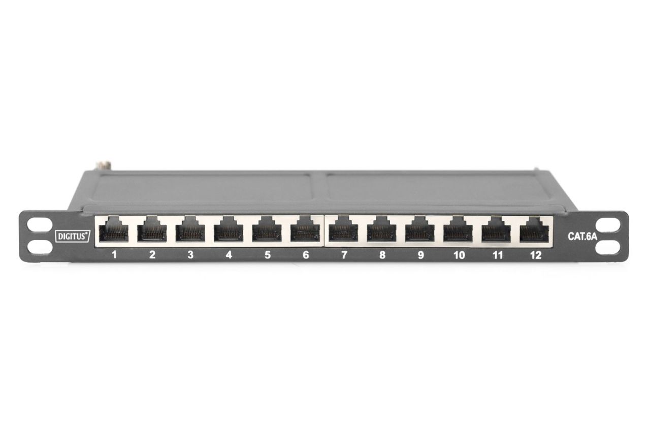 Digitus 12-port Patch Panel 2U Black