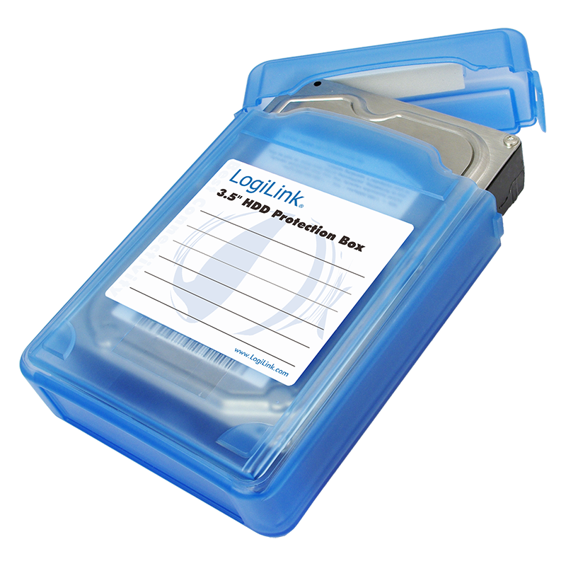 Logilink HDD Protection Box for 3,5" Blue