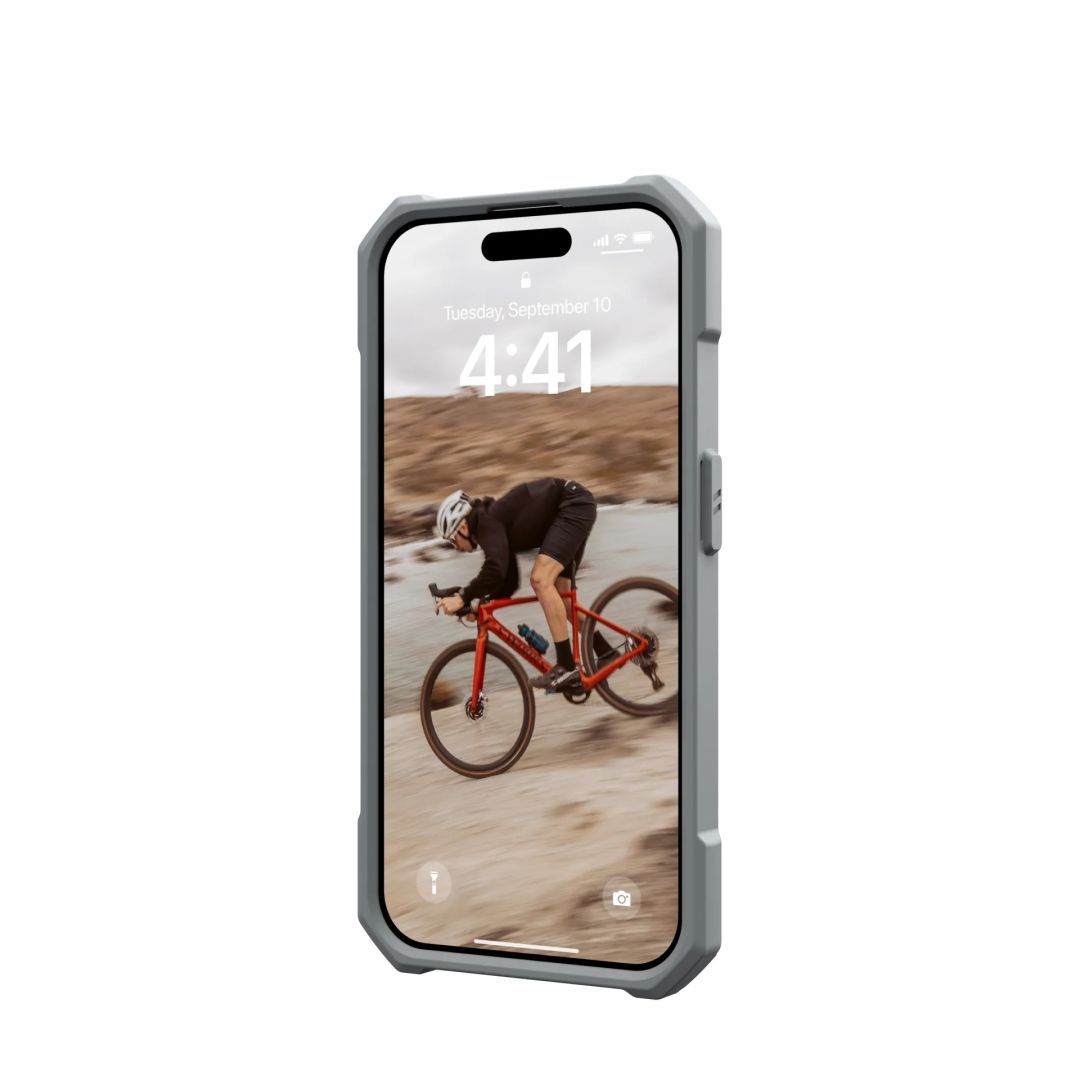 UAG Essential Armor case for MagSafe iPhone 15 Pro Silver