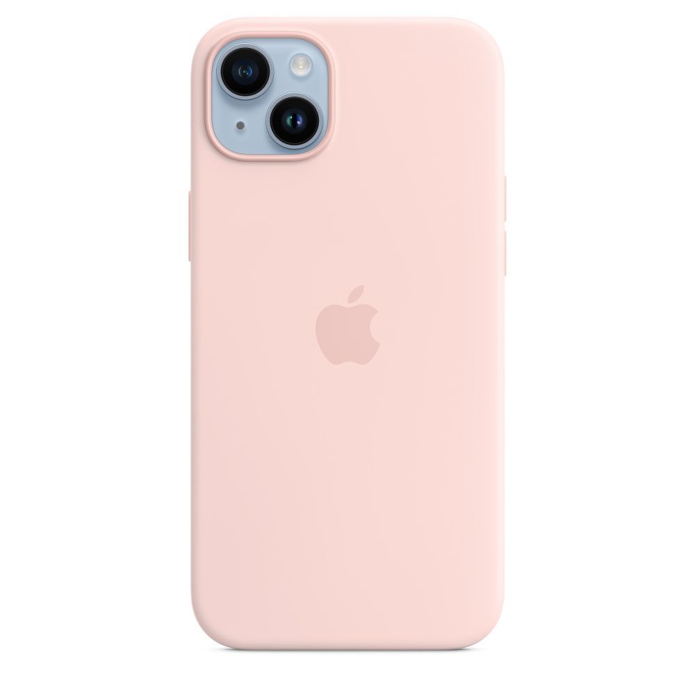 Apple iPhone 14 Plus Silicone Case with MagSafe Chalk Pink