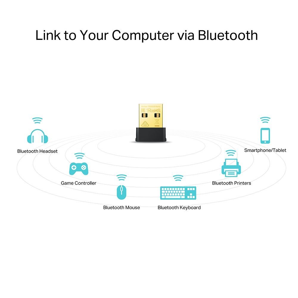 TP-Link Archer T600UB Nano AC600 Nano Wi-Fi Bluetooth USB Adapter