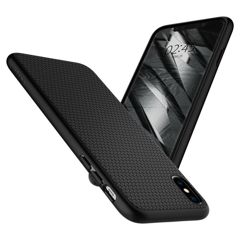 Spigen Liquid Air, black - iPhone XS/X