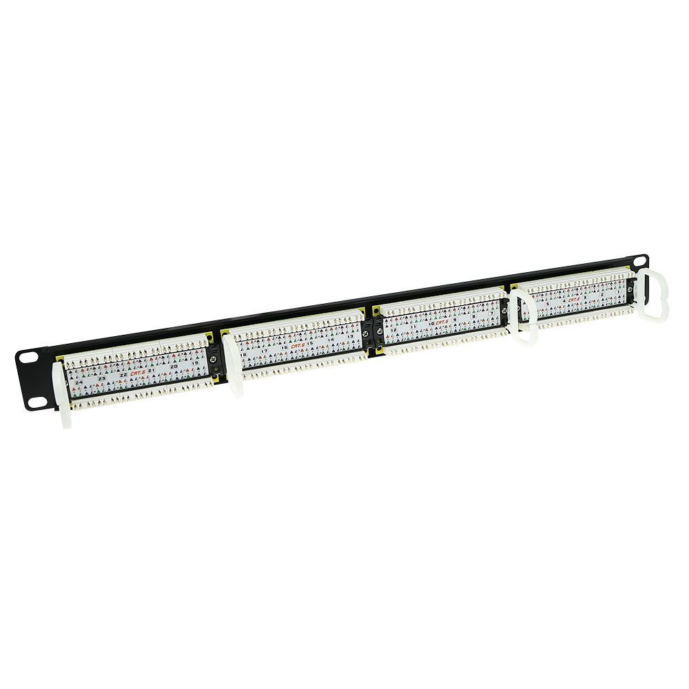 ACT 24-port Patch Panel 1U Black