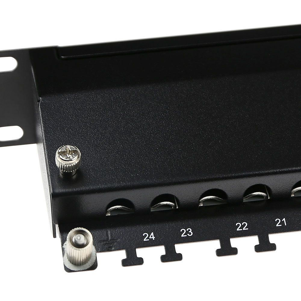 ACT 24-port Patchpanel 1U Black