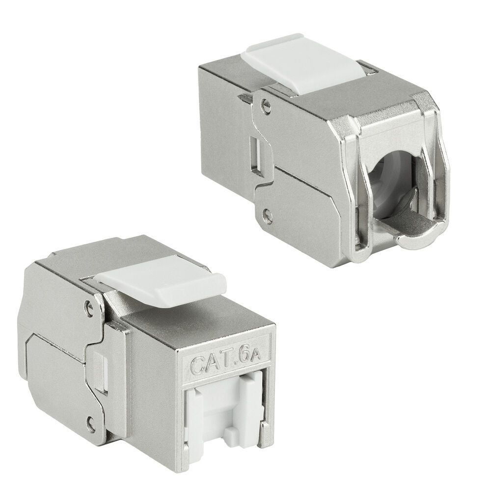 ACT Keystone Jack RJ45 CAT6A Shielded toolless with shutter