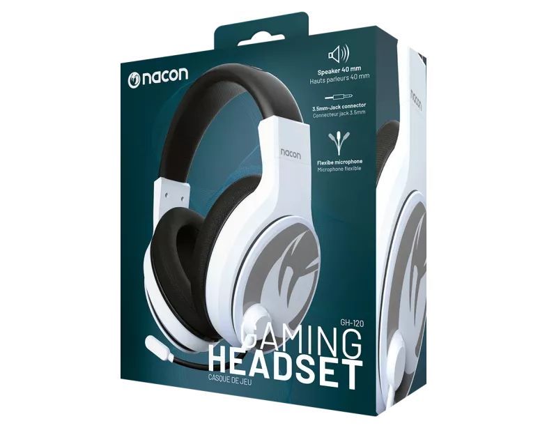 Nacon GH-120 Wired Stereo Gaming Headset Grey