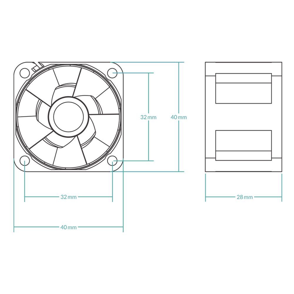 Arctic S4028-6K 40mm Server Fan (5db/cs)