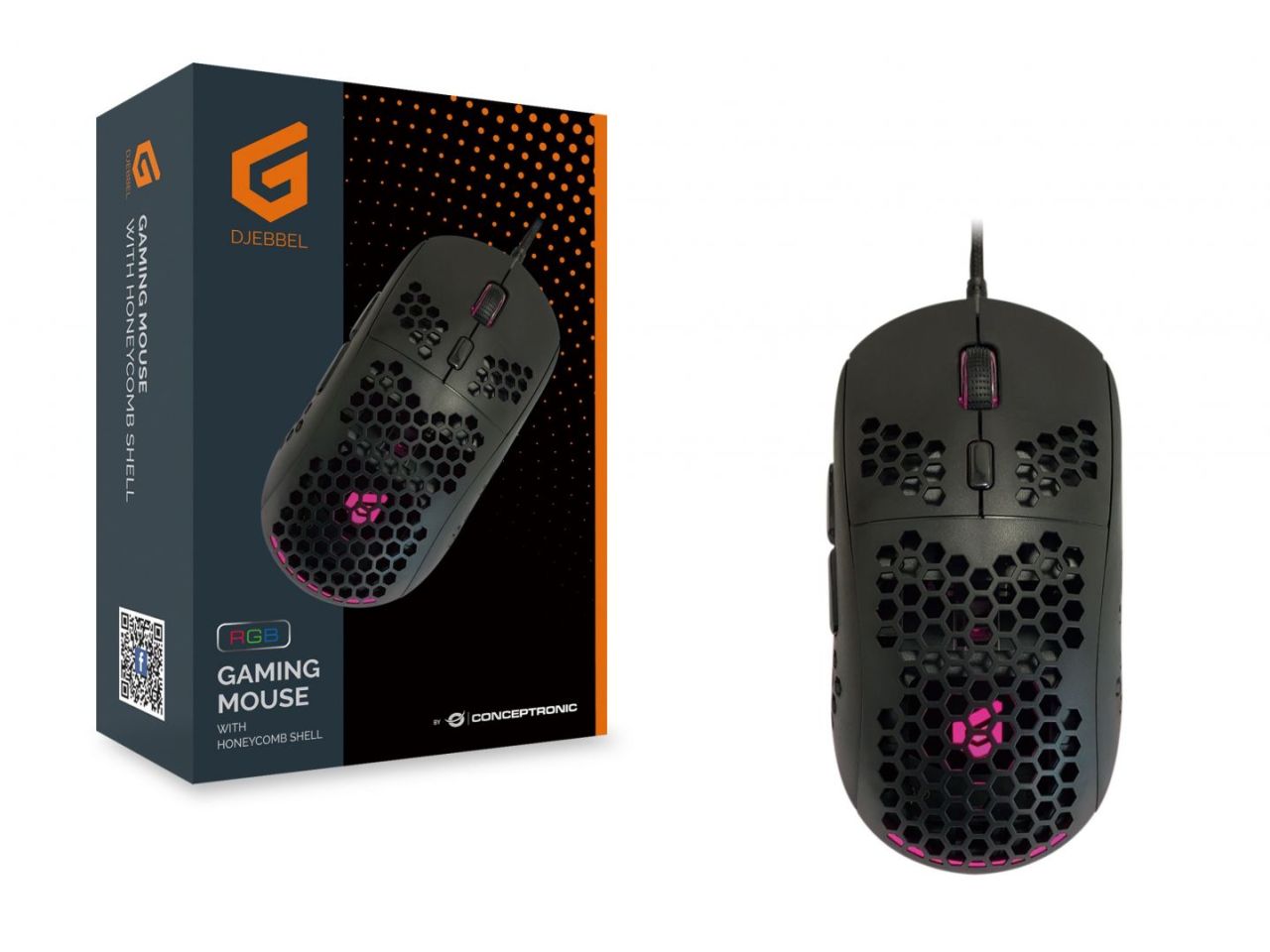 Conceptronic DJEBBEL 6D Gaming mouse Black