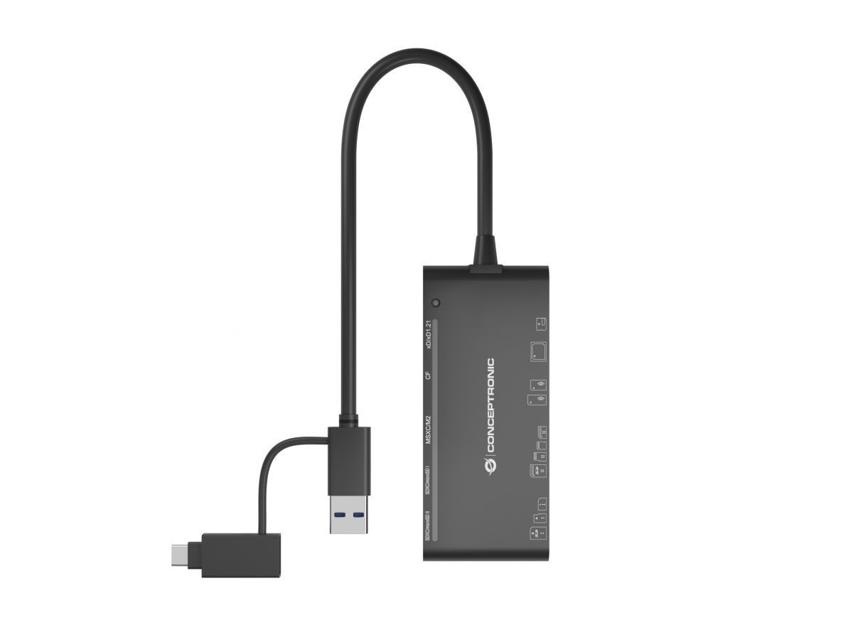 Conceptronic BIAN03B 7-in-1 USB 3.0 Card Reader Black