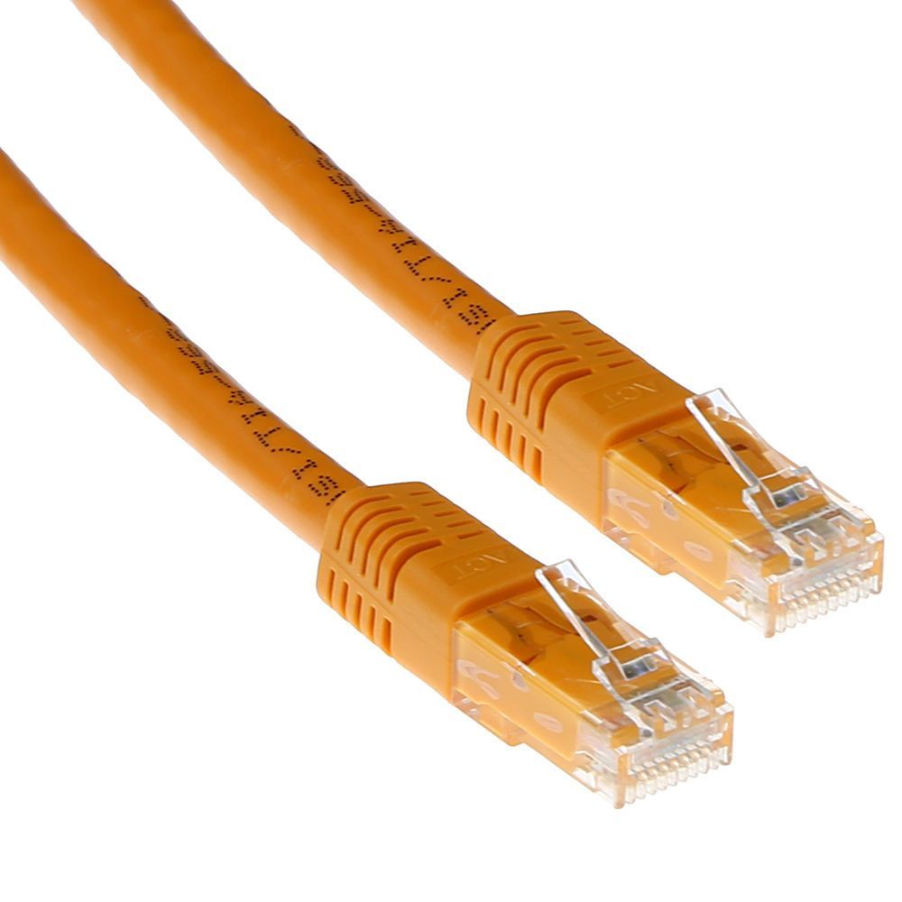 ACT CAT6 U-UTP Patch Cable 1m Orange