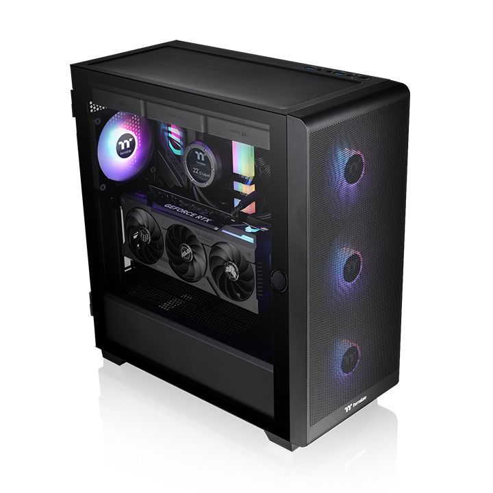 Thermaltake S250 ARGB Tempered Glass Black