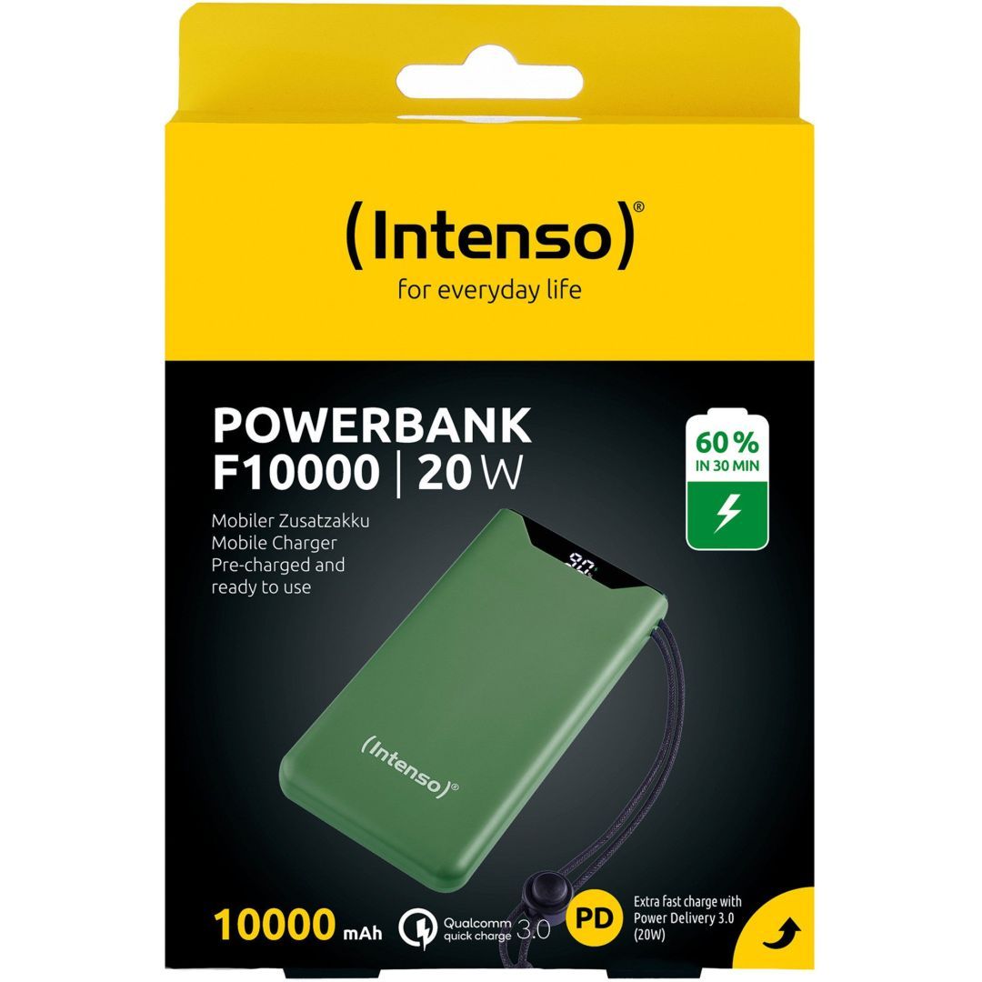 Intenso F10000 10000mAh Powerbank Green