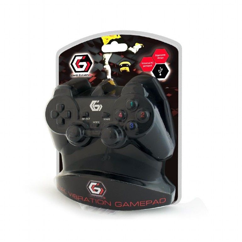 Gembird JPD-UDV-01 USB Gamepad Black