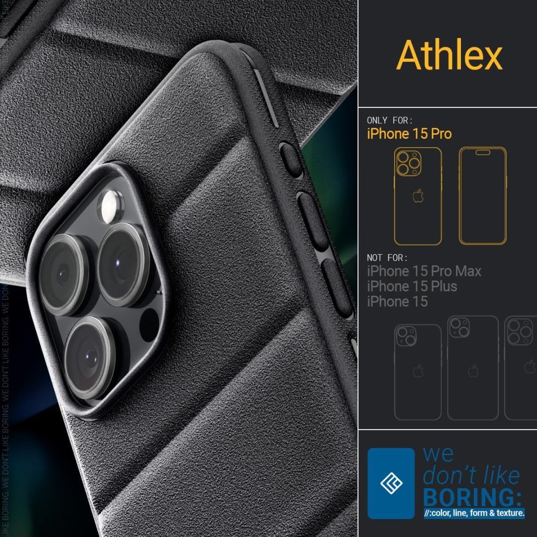 Spigen Caseology Athlex iPhone 15 Pro Active Black