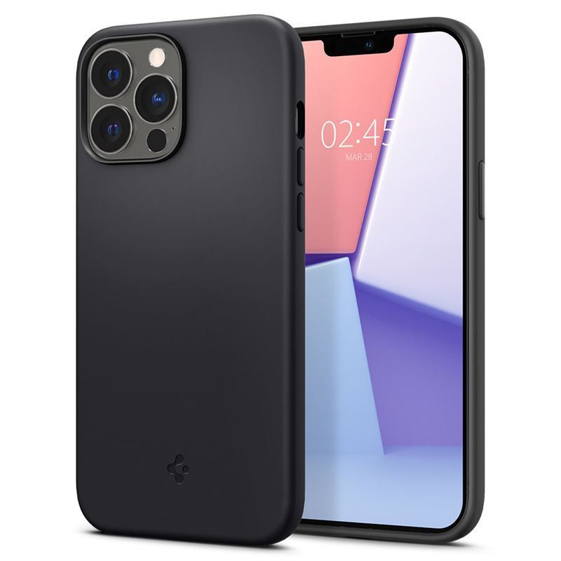 Spigen Silicone Fit, black - iPhone 13 Pro