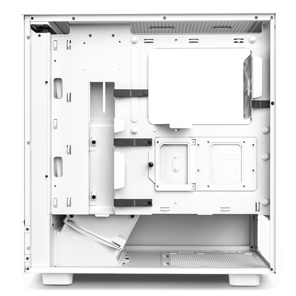 NZXT H5 Flow Tempered Glass White