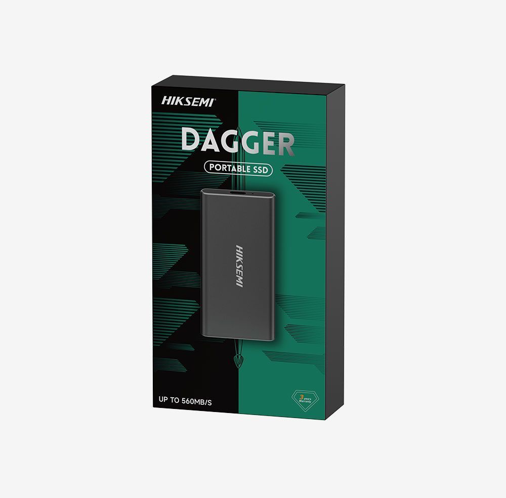 HikSEMI 2TB USB3.2 Type-C Dagger T200N Grey