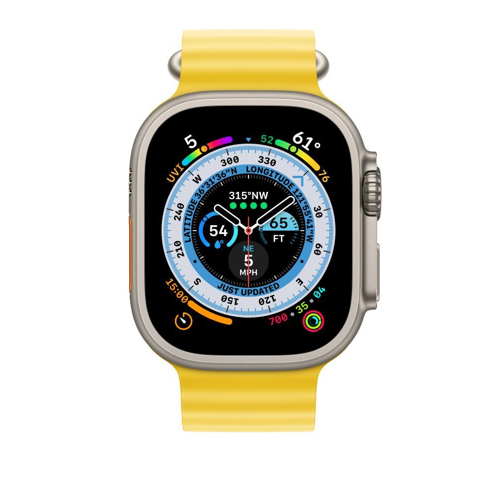 Apple Watch 49mm Ocean Band Yellow