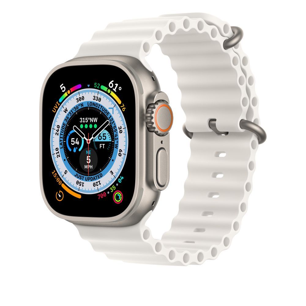 Apple Watch 49mm Ocean Band White