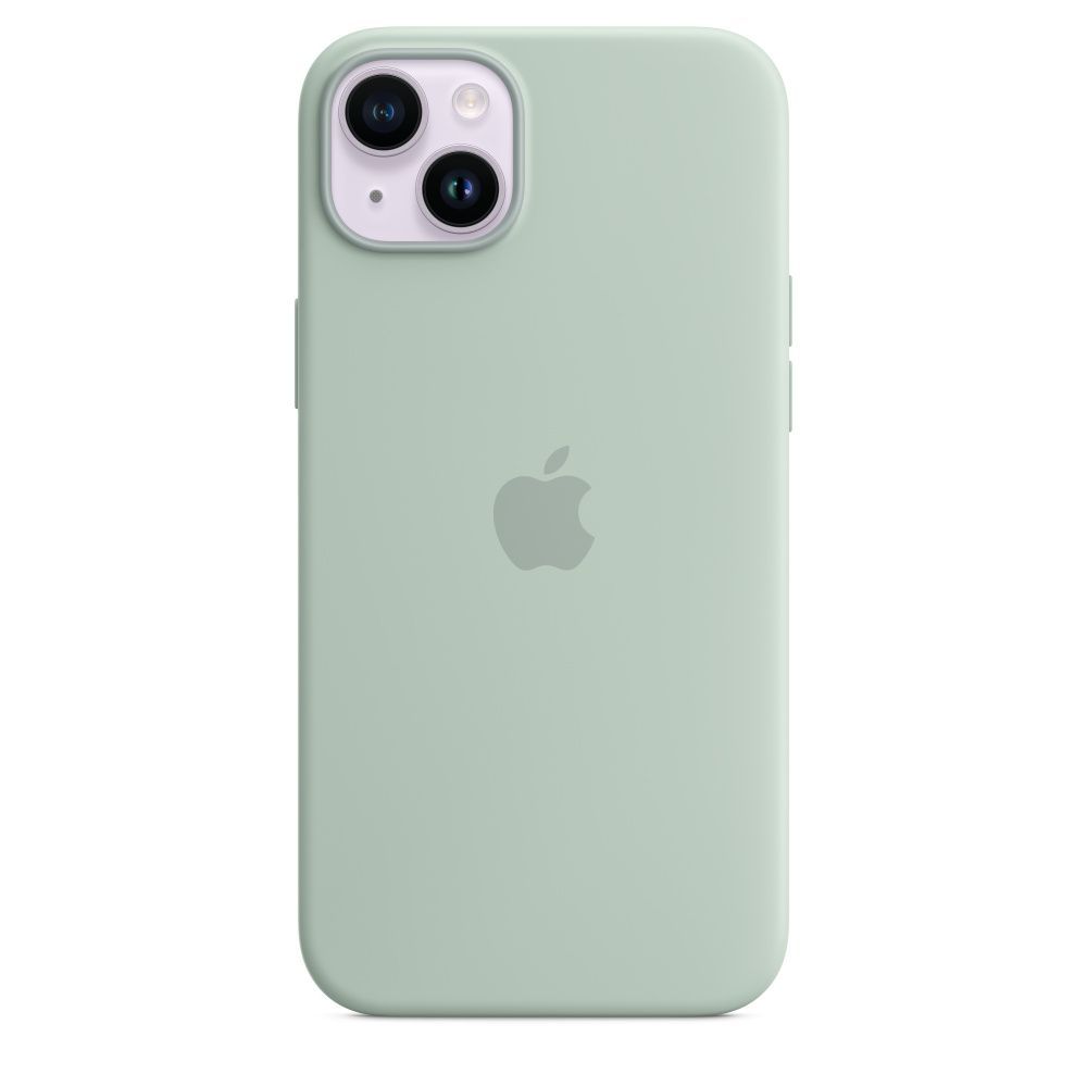 Apple iPhone 14 Plus Silicone Case with MagSafe Succulent