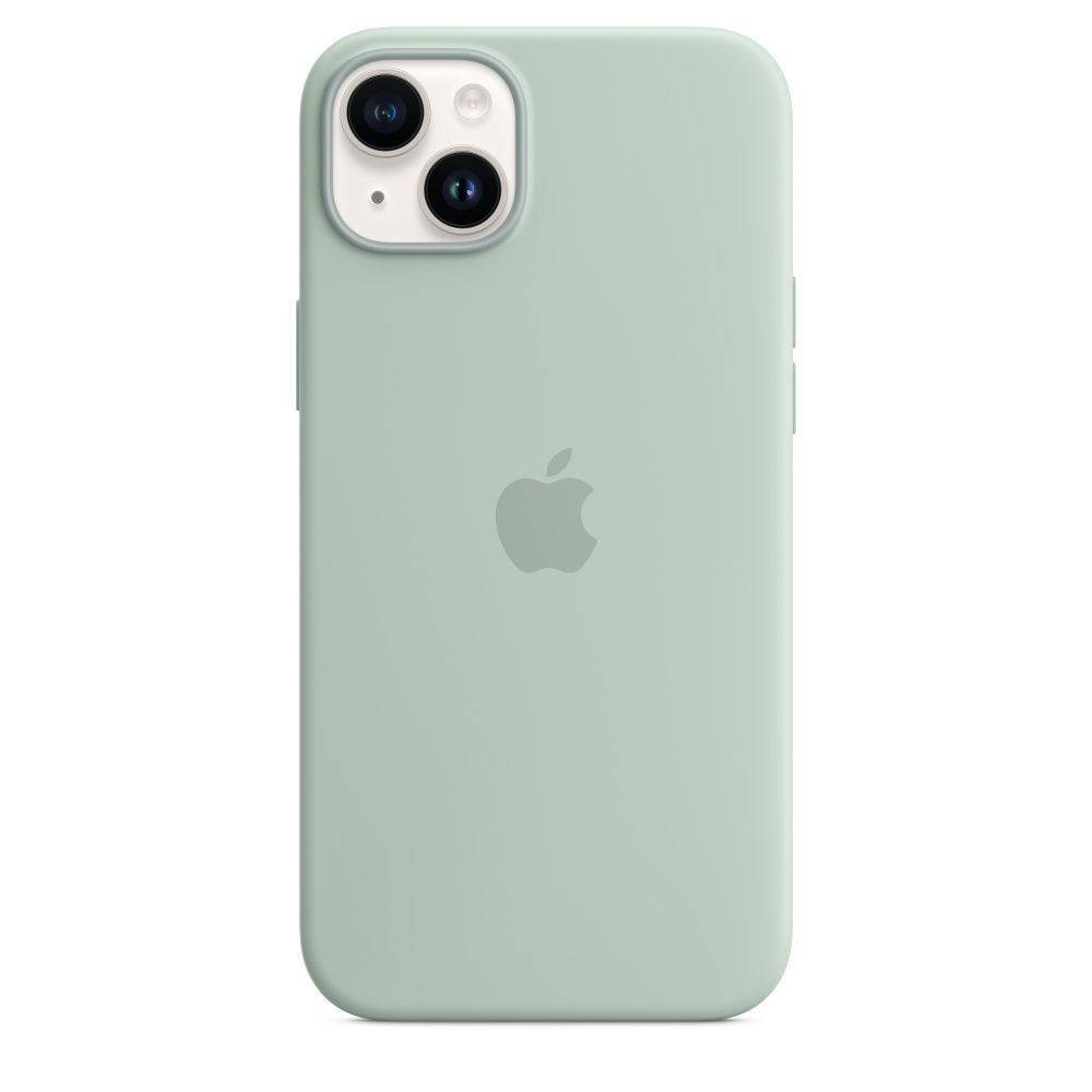 Apple iPhone 14 Plus Silicone Case with MagSafe Succulent