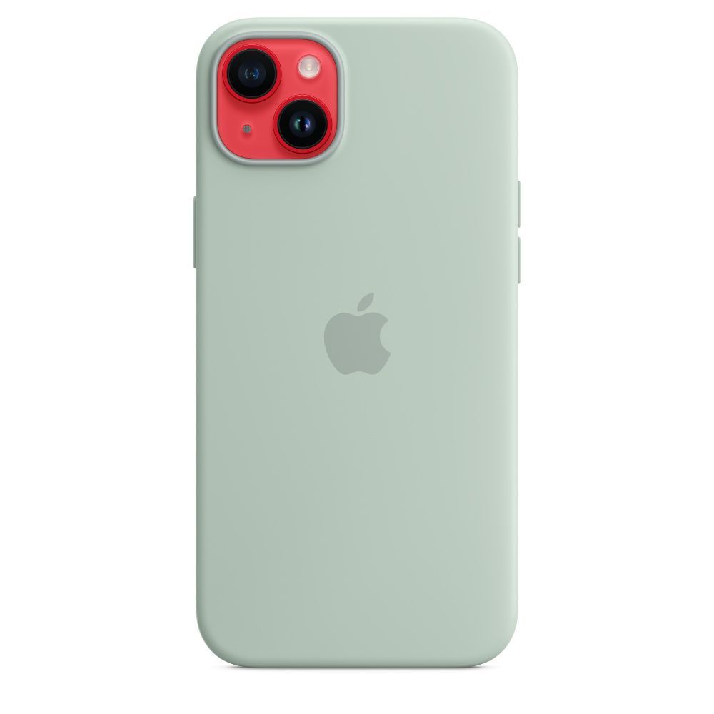 Apple iPhone 14 Plus Silicone Case with MagSafe Succulent