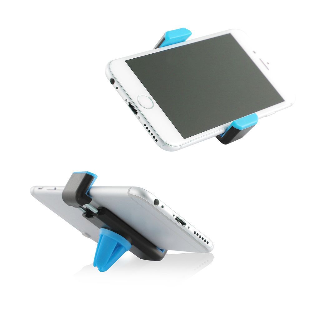 ACT Smartphone car mount placement in the air vent metal clip Black/Blue