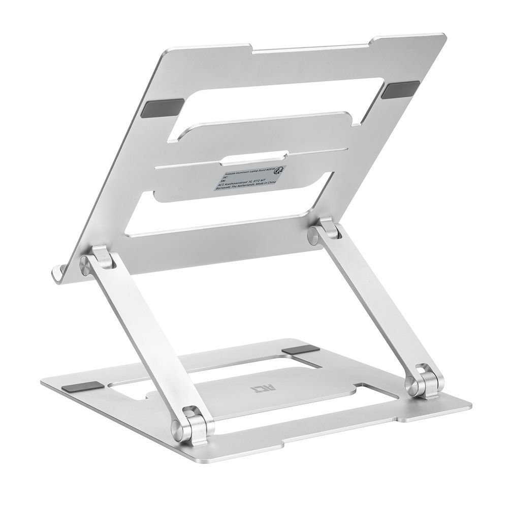 ACT AC8135 Foldable laptop stand aluminium stepless height adjustable