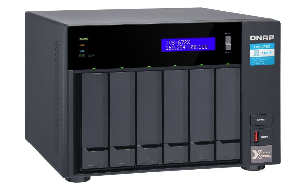 QNAP NAS TVS-672XT-I3-8G (8GB) (6xHDD + 2xM.2 SSD)