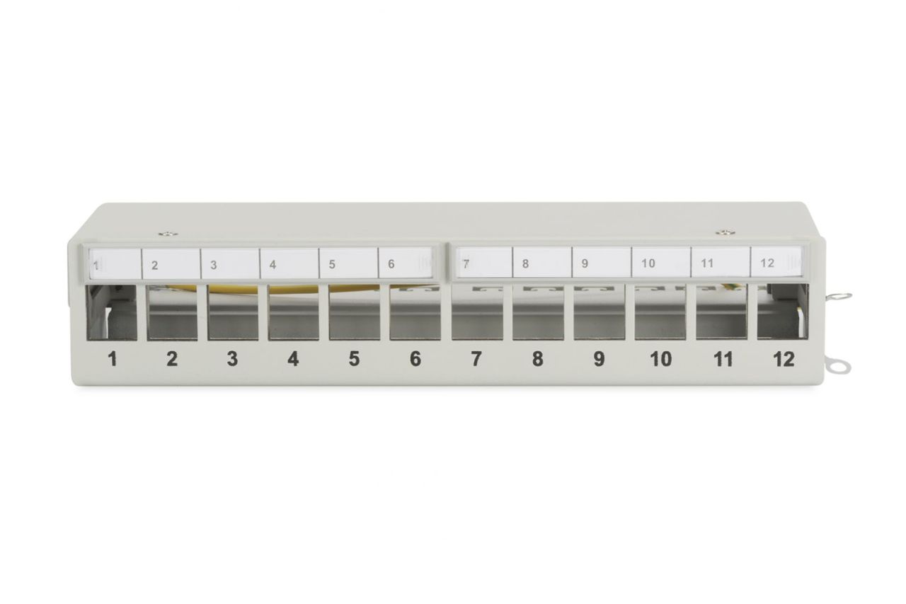 Digitus 12-port Patch Panel 1U Grey