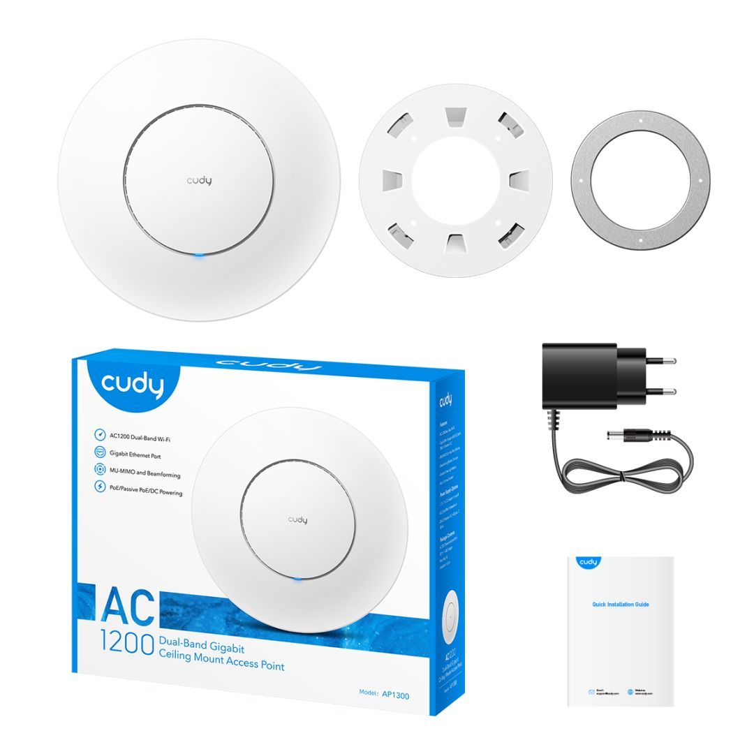 Cudy AP1300 AC1200 Gigabit Wi-Fi Access Point