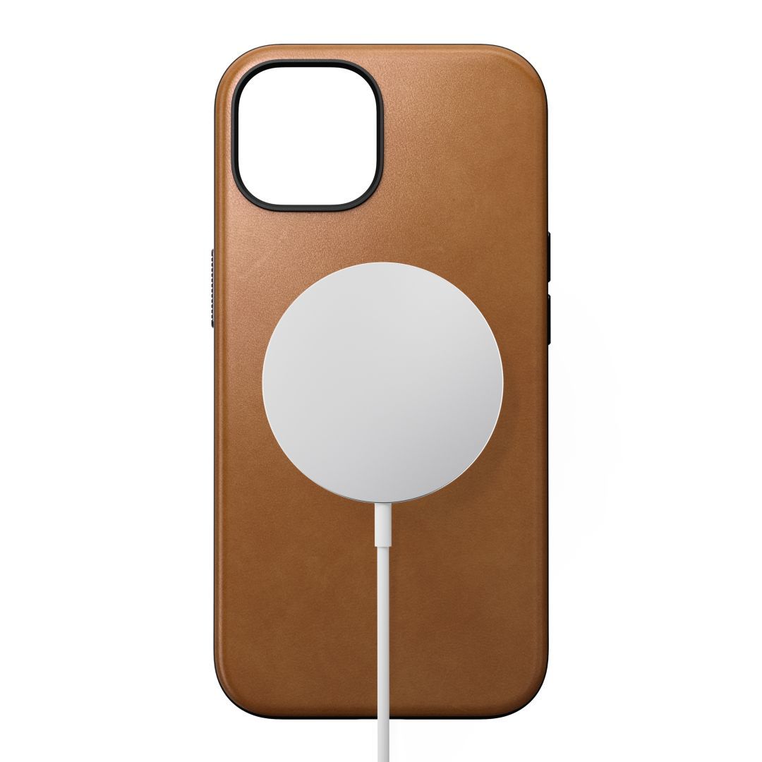 Nomad iPhone 15 Modern Leather Case English Tan