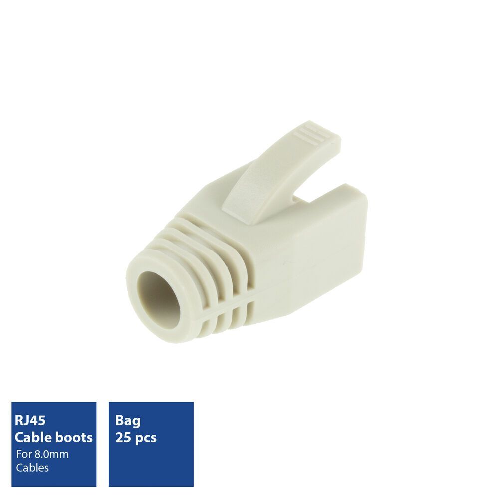 ACT RJ45 boot for 8.0 mm cable Grey