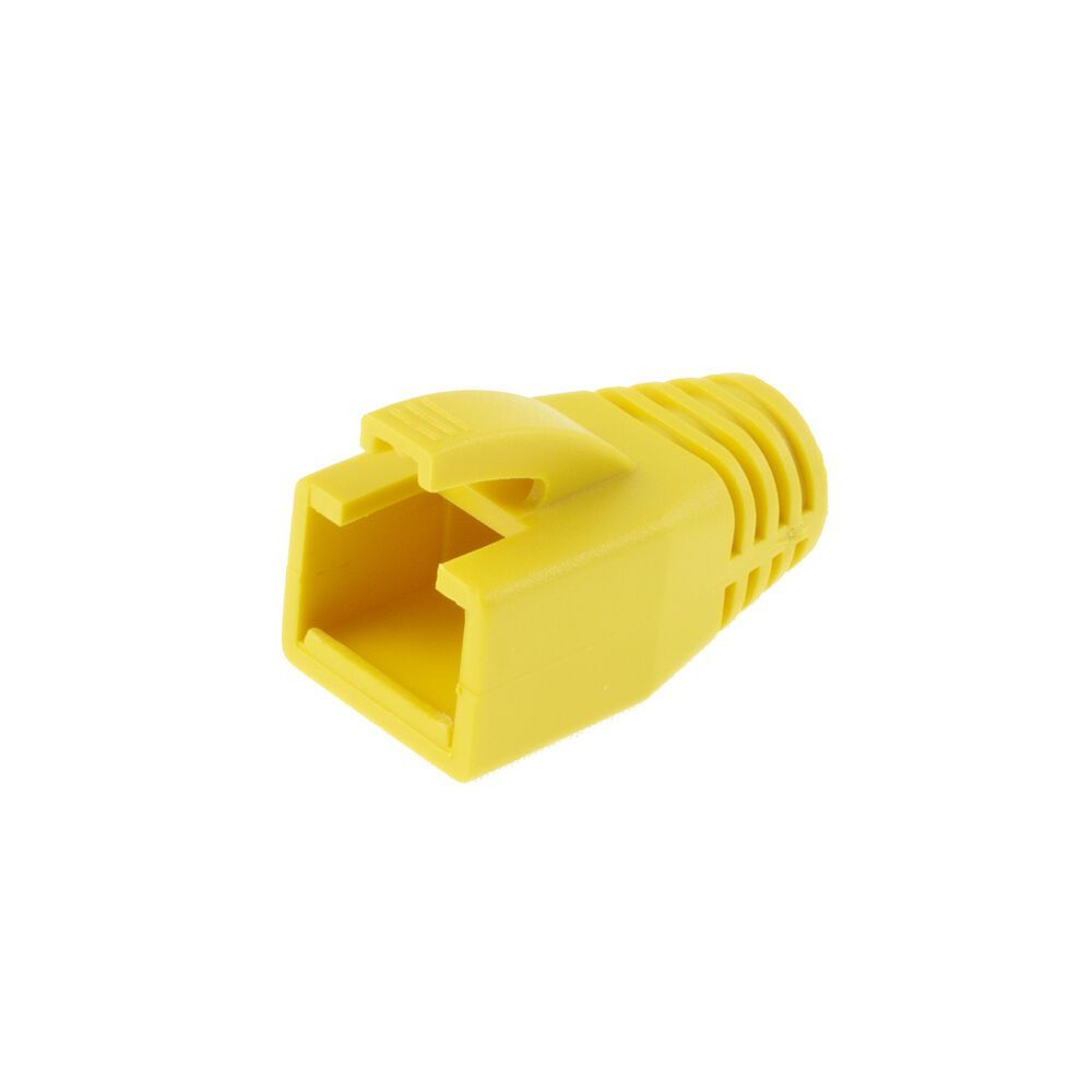 ACT RJ45 boot for 8.0 mm cable Yellow