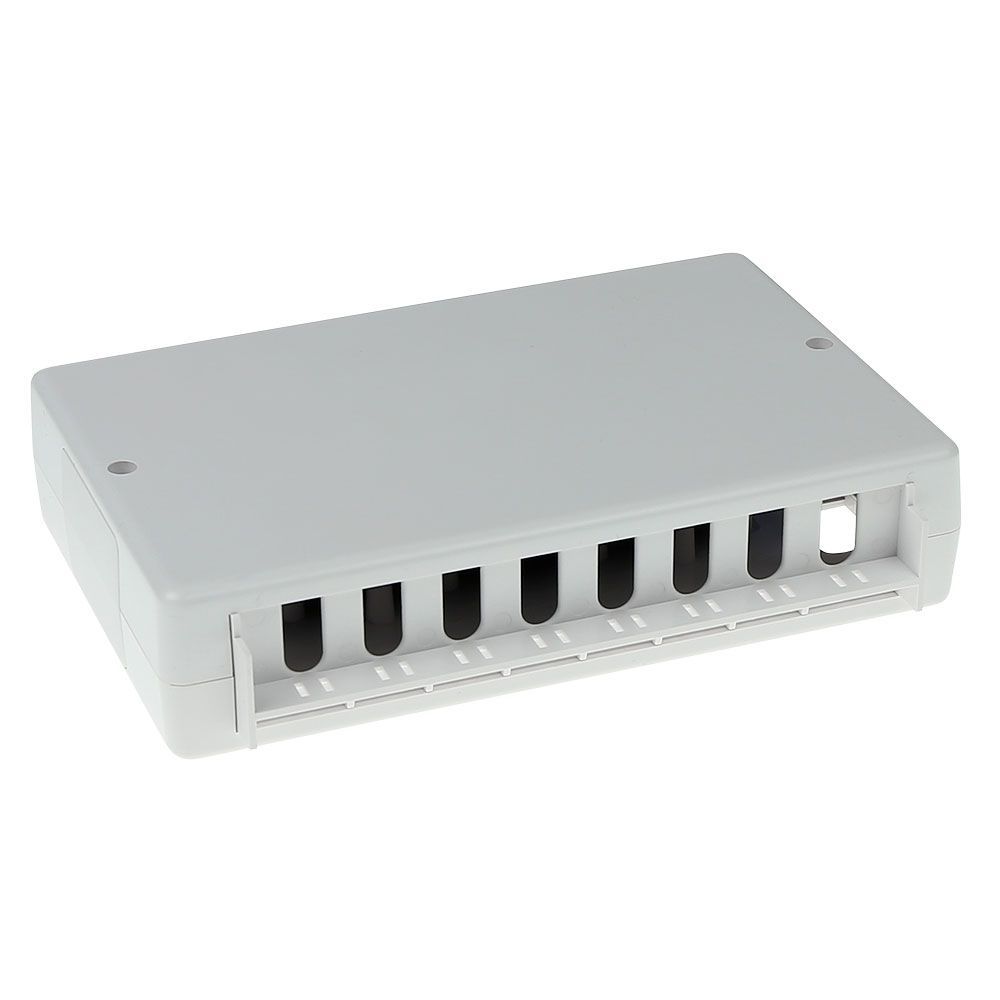 ACT Surface mounted box unshielded 8 ports CAT5E White